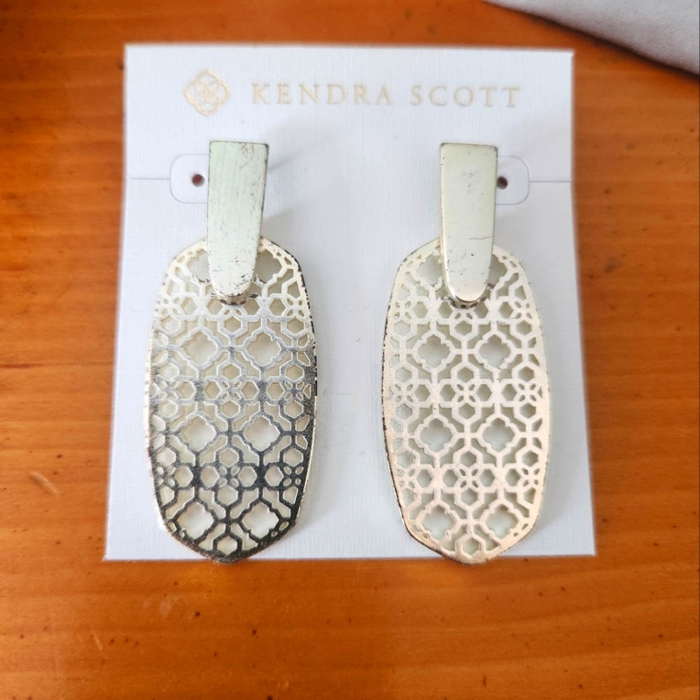 Kendra Scott Aragon Filigree Earrings (used)
